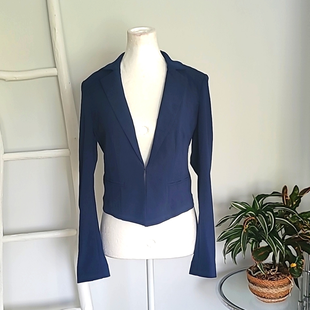 NWT GUESS JACKET SUIT BLAZER NAVY BLUE